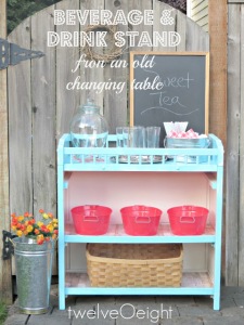 beverage and drink stand from changing table